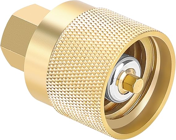 Hromee Forklift Propane Tank Connector RE7141F, Female Quick Install Forklift Fitting Adapter