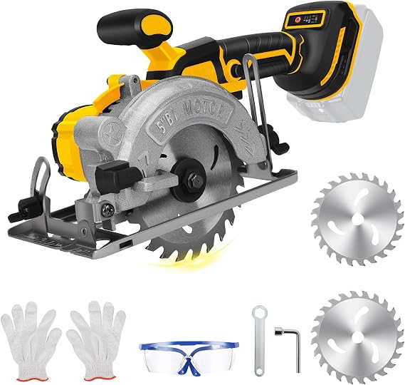 5 Inch Cordless Circular Saw for Dewalt 20V Max Battery, No Battery