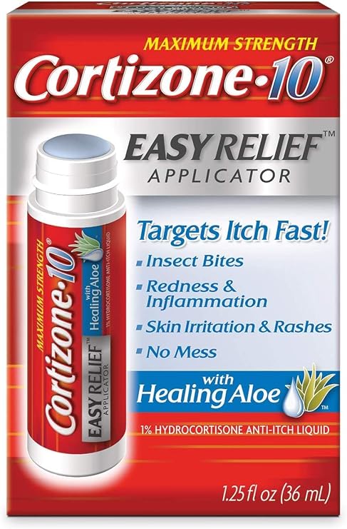 CHATTEM Cortizone-10 Easy Relief Applicator Anti-Itch Liquid 1.25 oz