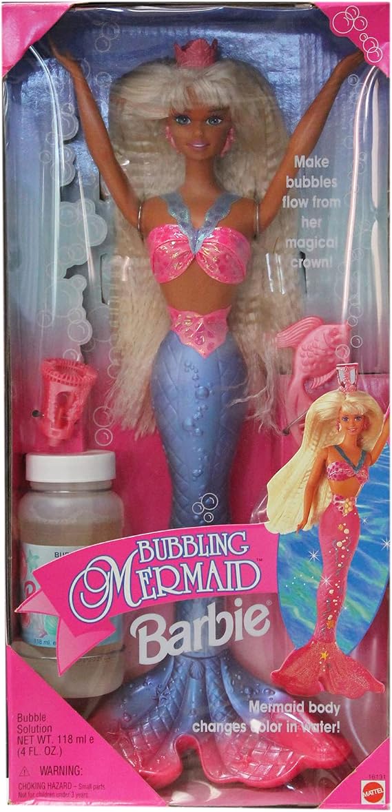 Barbie Bubbling Mermaid Doll w Color Change Body (1996)