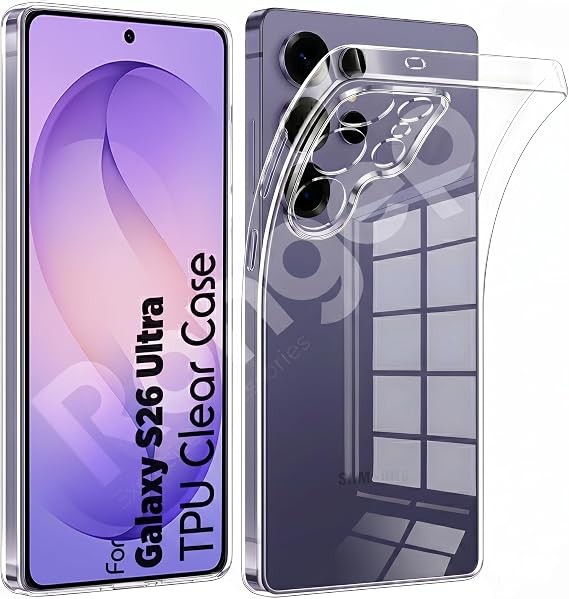 Rongep [Maxi-Clear] Samsung Galaxy S26 Ultra için Şeffaf Telefon Kılıfı Kamera Yükseltili S26 Ultra Koruyucu Esnek ve Hafif Tasarım Darbelere Karşı Telefonu Tam Kaplayan Samsung S26 Ultra Kılıfı