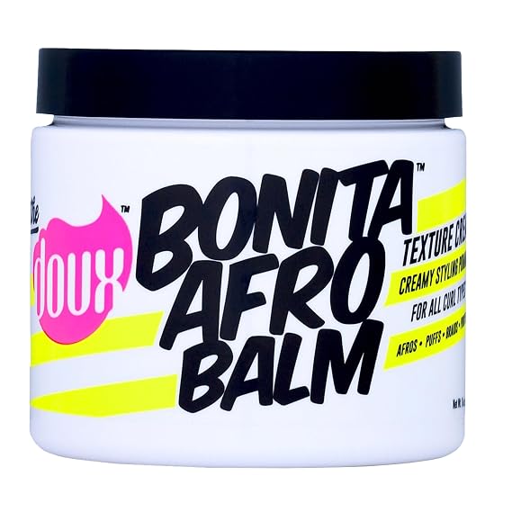 The Doux BONITA AFRO BALM Curl Cream, Twist & Braid Moisturizer, 8 oz