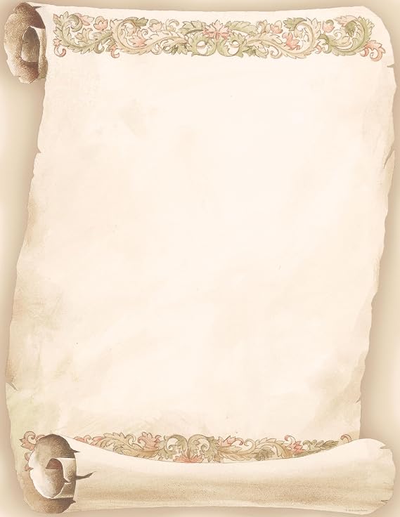 Great Papers! Florentine Scroll Letterhead, 80 Count, 8.5"x11" (2014237)