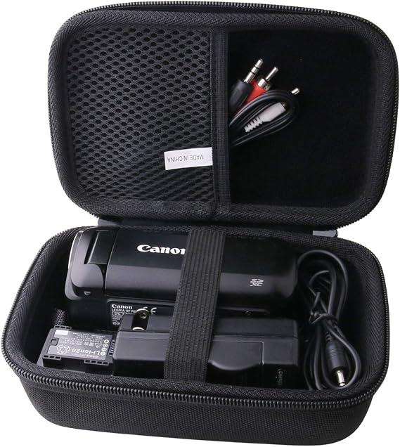 waiyu Hard Carrying Case for Canon VIXIA HF R800/HF R600/HF R80 Portable Video Camera Camcorder