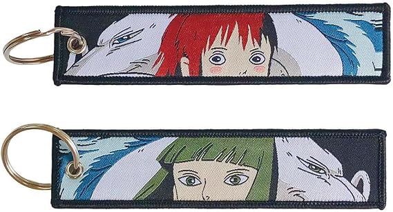 1 Pack Anime Jet Tag Motorcycle Keychains Key Tag | JDM Jet Tag Keychian for Motorcycles, Scooters,ATV,Car | Embroidered JDM Motorcycle Key Tag | Anime Gifts