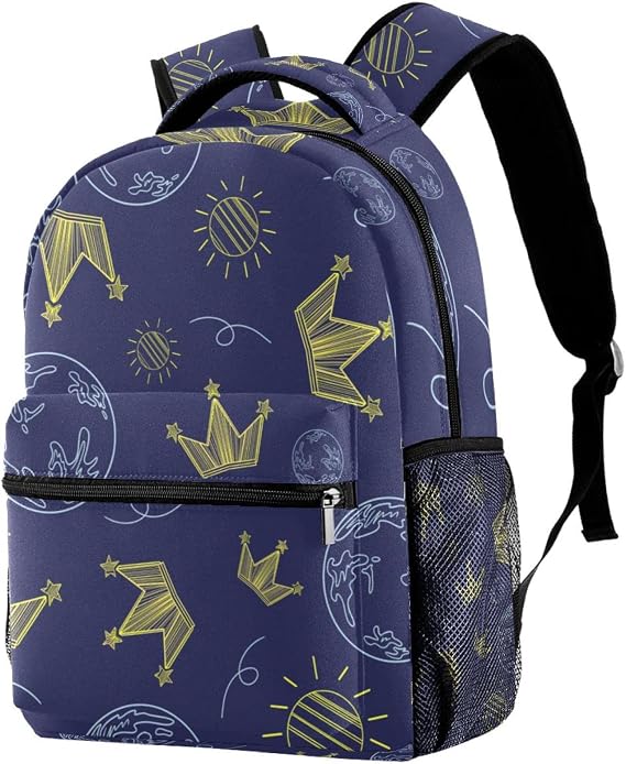 Lightweight Backpack Travel Rucksack Casual College Schoolbag Crown Laptop Daypack for Women Men