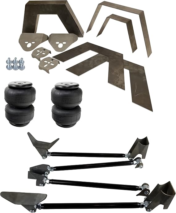 5mm Universal 8 Piece Weld-In C-Notch Triangulated 4 Link, Bags & Brackets (D2500)