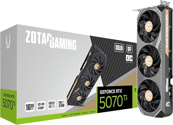 ZOTAC GAMING GeForce RTX 5070 Ti SOLID SFF OC 16GB GDDR7 Graphics Board ZT-B50710J3-10P VD9132