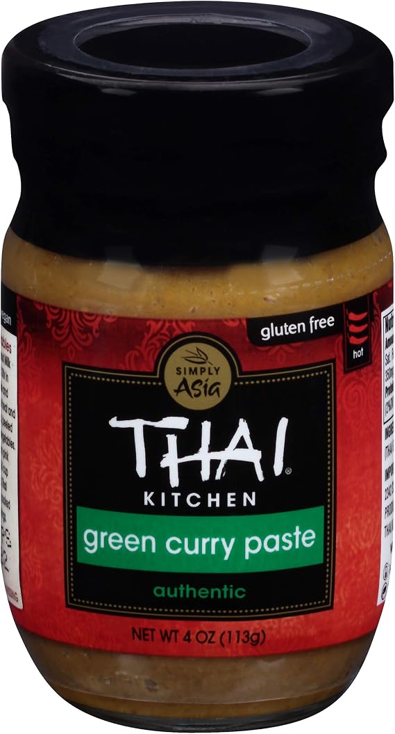 Thai Kitchen Green Curry Paste, Gluten-Free, Vegan, 4 Ounce, Pack of 12