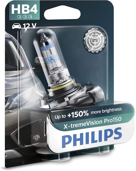 Philips X-tremeVision Pro150 HB4 car headlight bulb +150%, single blister