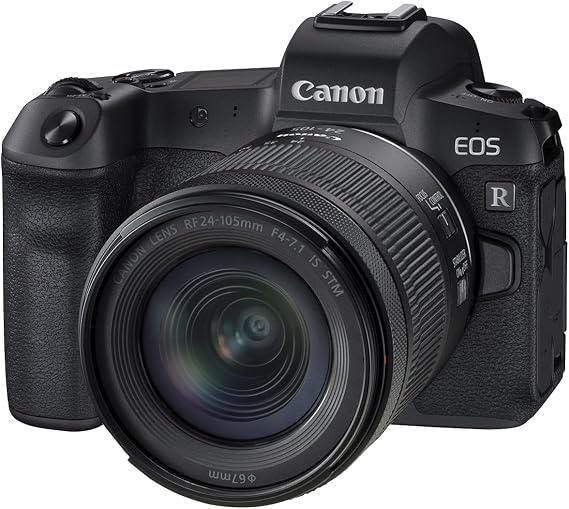 Canon EOS R RF24-105mm F4-7.1 IS STM Lens Kit, Vlogging and Content Creator Camera 4K UHD, Digital Single-Lens Non-Reflex AF/AE, 0.4 Magnification, Mirrorless -Frame, Compact & Lightweight