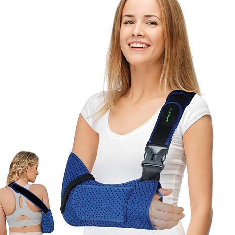 KONSEDIK Arm Sling,Adjustable Breathable Shoulder Immobilizer,for Men&Women