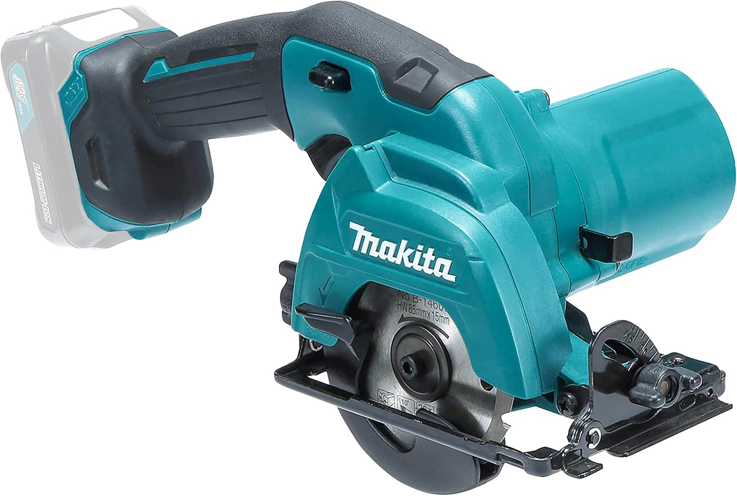 Makita HS301DSH Rechargeable Circular Saw 10.8 V Blue, Blade Diameter 3.3 inches 85 mm  Cutting Depth 1.0 inch 25.5 mm  1.5 Ah Battery, Charger.