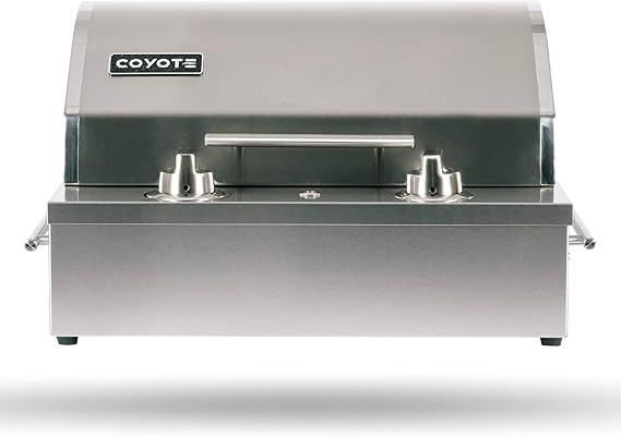 Coyote Portable Electric Grill, 18 Inch Built-in Grill with Ceramic Flavorizer - C1EL120SM