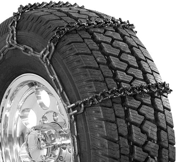 SCC QG3827 Quik Grip Wide Base V-Bar Type RD Light Truck Tire Traction Chain - Set of 2