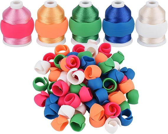 Simthread 65PCS(65PCS+1PCS Gift Embroidery Thread Holder-Keep Thread Spool Organized - Thread Spool Holder for Embroidery Thread,Sewing