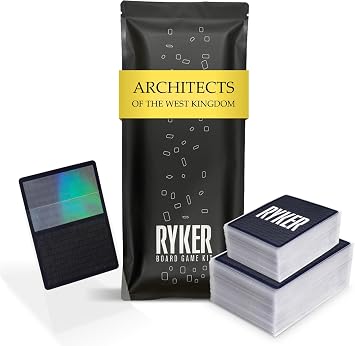 Ryker | Compatible with Architects of the West Kingdom Card Sleeve Kit | Board Game Card Protectors (Clear)