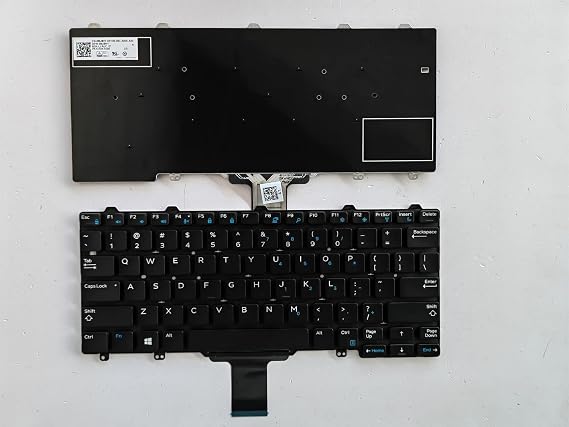Laptop Replacement Keyboard US for Dell Latitude 12 5000 E5250 E7250 E7270 No TrackPoint,No Backlit Black