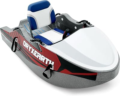 Oryxearth 72V Electric Jet Boat, 33MPH Max Speed, 90min Runtime, 330LB Load - EPP Foam Hull wSteel Frame, 2-Seater Personal Watercraft