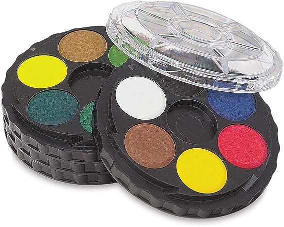 KOH-I-Noor Opaque Watercolor Paint Wheel, 24 Colors, 1 Each (FA171506.BC)