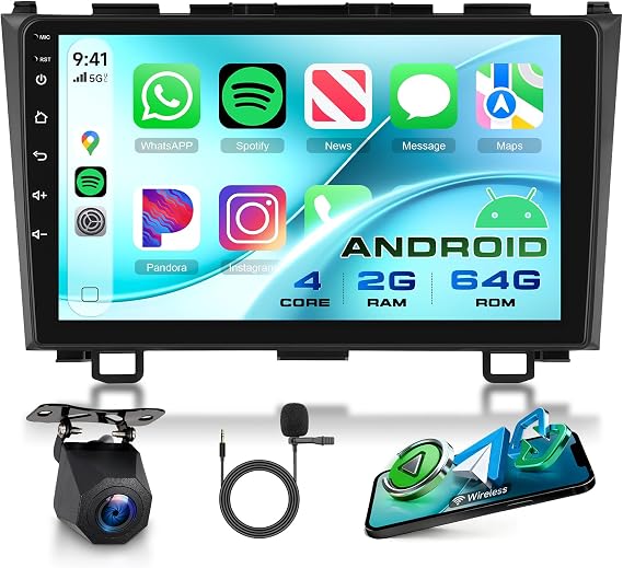 Rimoody Android Car Stereo Radio for Honda CRV 20072011 Wireless Carplay