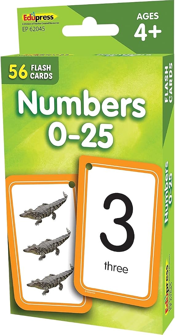 Teacher Created Resources Numbers 025 Flash Cards (EP62045)