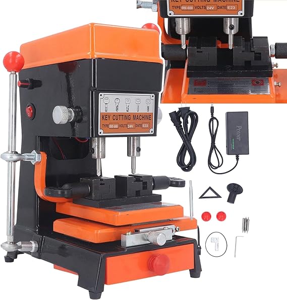Key Cutting Machine - Professional Vertical Copy Duplicator with 5 Duplicating Types, Easy to Operate, Efficient Key Cutter for Quick and Accurate Duplicates