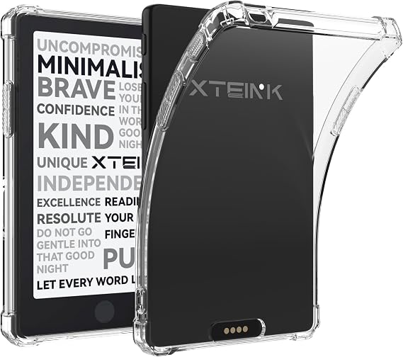 Case Compatible with Xteink X4 Pro Tablet Case, Soft TPU Back Cover, Ultra-thin Design, Airbag Protection, Transparent Protective Case.Transparent