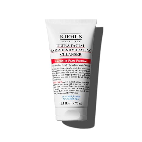 Kiehl's - Ultra Facial Barrier-Hydrating Cleanser, Cream to Foam Formula