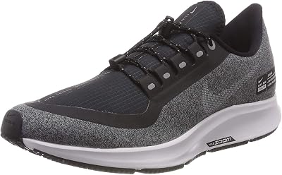 Nike Air Zoom Pegasus 35 Shield Mens Running Shoe BlackWhite-Cool Grey-VAST Grey 12.5