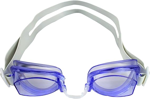 Water Gear No-Leak Anti-Fog Swim Goggles - Adjustable Durable Split Headband and Nose Strap - with UV Protection
