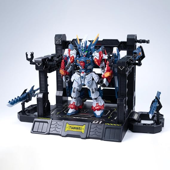 GWTCTOY 16CM Plastic Mecha Model Action Figures Kits, Mech Knight Tian Wei, Alloy Frame, Multifunctional Platform, Easy to Assem