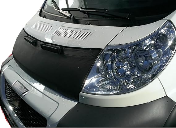AB-00271 Hood Bra Front End Nose Mask Compatible with Ram Promaster - Fiat Ducato III - Citroen Jumper II - Peugeot Boxer II 2006-2014 Bonnet Bra Stoneguard Protector Custom CAR