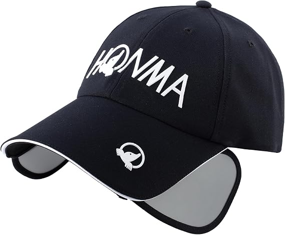 Honma Golf Hat with Retractable Brim for Men Women, Uv Protection Golf Caps