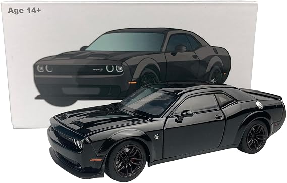 WANBAO JackieKim 1:32 Scale Challenger SRT Hellcat Redeye 2020 Widebody Alloy Diecast Model Toy (Black)
