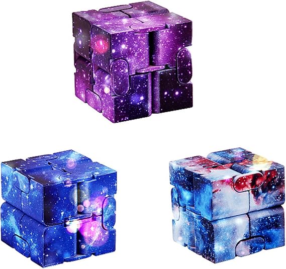 Fidget Toy 3pcs, Infinity Cube, Fidget Cube, Cube Fidget Toy, Toys Stress Anxiety Relief For Adults Kids Add Adhd Good Gift Killing Time And Fun Magic, Autism, Adults & Kids