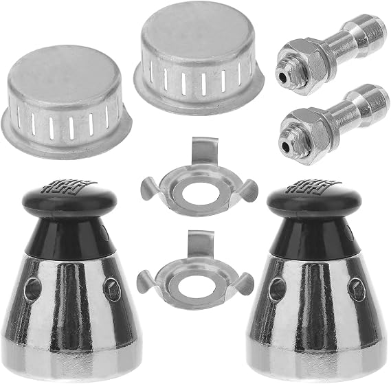 8Pcs Pressure Cooker Safety Valve Replacement Part Aluminium Alloy 80Kpa Universal Fit Easy to Use Pressure Cooker Spares Parts