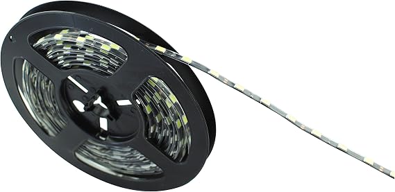 BSOD NewStyle 5mm Width PCB SMD5630 led Strip DC12V PCB Black 300leds/5M led ribbion Blue Tube Waterproof 25LM high Brightness led Tape Light (Blue)