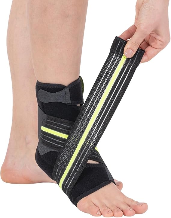 APLUSSHEALTH Malleol Backed Ankle Pad Supported High Quality Ankle Pad Eight Bandaged Black