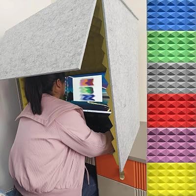 Portable Sound Booth, Microphone Isolation Booth Cube, Vocal Absorbing Shield, Desktop Soundproof Cover, Microphone Recording Equipment, Home Self Made Studio B