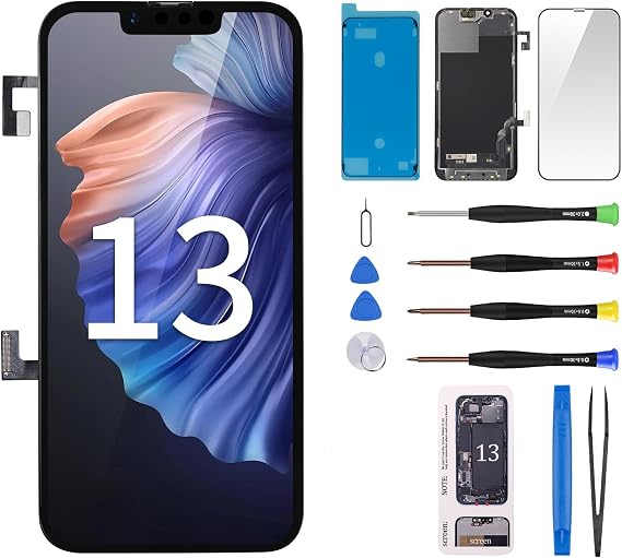 for iPhone 13 Screen Replacement with Earpiece 6.1" LCD Repair Kit