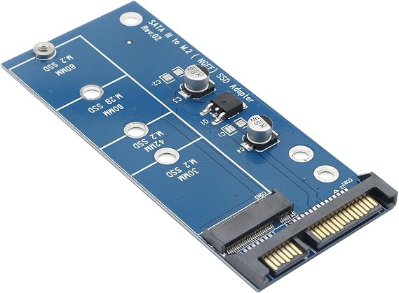 M.2 NGFF to SATA3 Adapter, B+M Key SSD, No NVMe, Driver-Free
