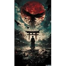 512 STORE Japon Samuray Karanlık Güç Duvar Poster, vr353254324fds