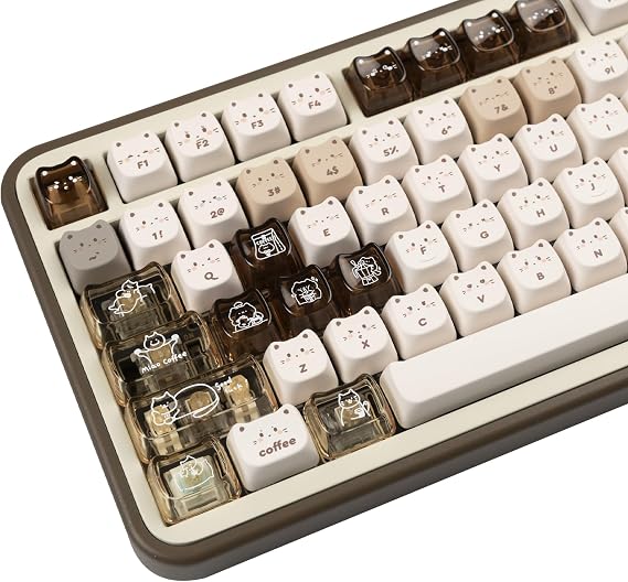 26 Keys Crystal Jelly Personalized Keycaps, PC Material Cute Keycap
