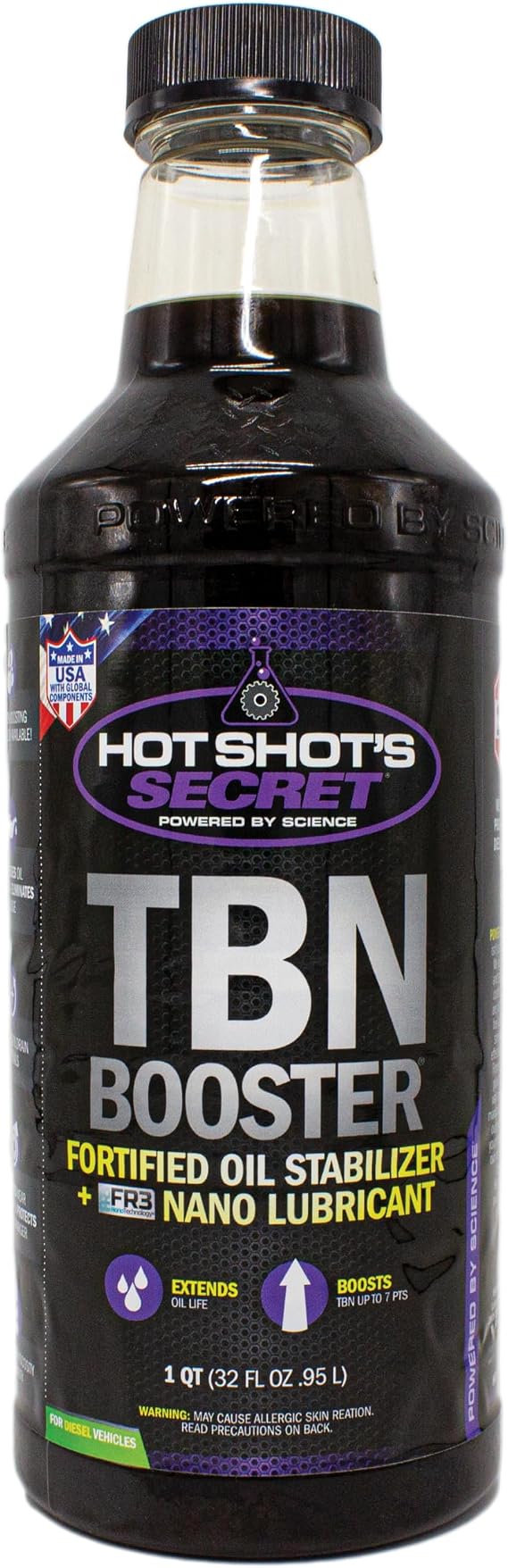 Hot Shot's Secret TBN Booster Oil Additive, 32 oz | Helps increase TBN while protecting engine oil against corrosion and acid buildup.
