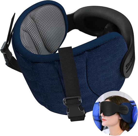 SARISUN Travel Pillows for Airplanes, Stable Head Support, Travel Essential
