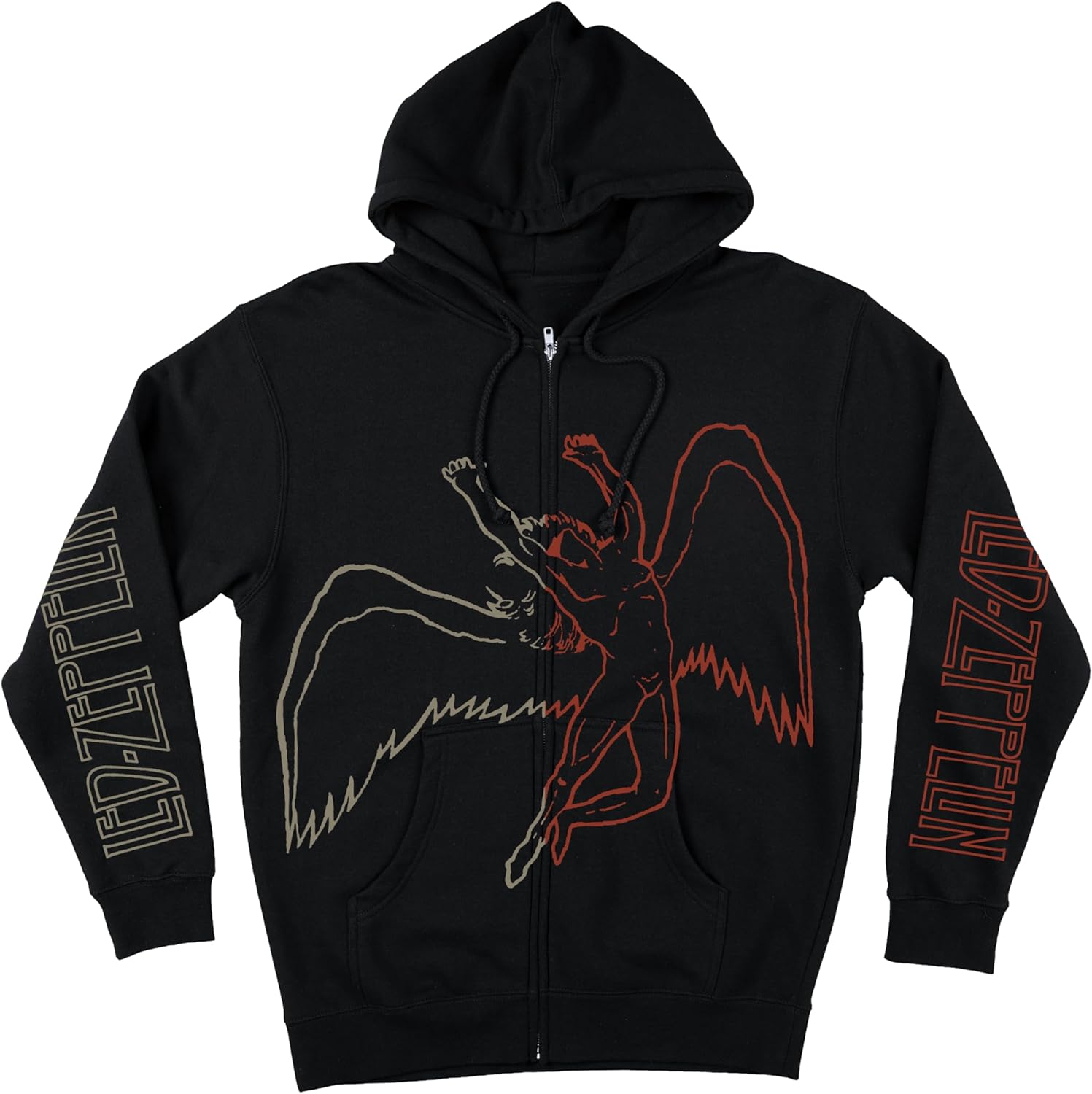 Led Zeppelin Unisex-Adult Angel Sky Zip Hood