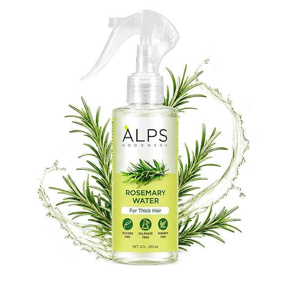 Alps Goodness Rosemary Water Spray for Hair Growth | Strengthen, Revitalize & Thicken Hair | Damage Repair & Hair Loss Control | Adds Shine & Reduces Frizz | 6.76 Fl Oz (200ml)