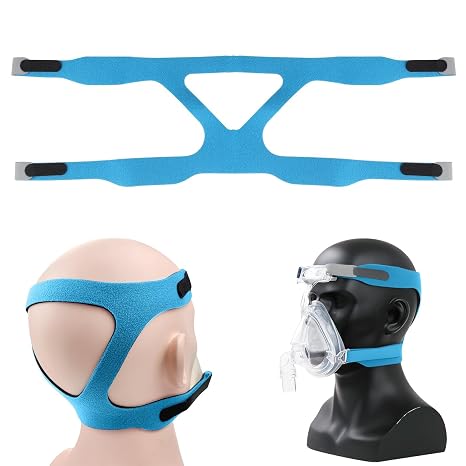 CPAP Replacement Headgear CPAP Accessories Supplies Unisex Soft Comfortable Cpap Mask Strap Breathing Machine Accessory Replacement Headband Straps Compatible with Most Nasal (Without Mask)
