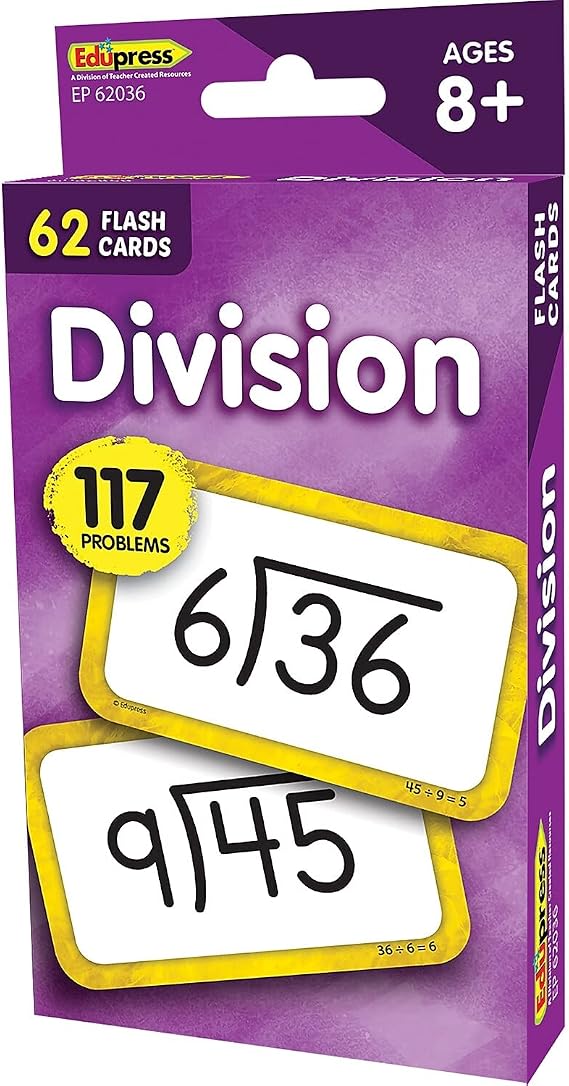 Teacher Created Resources Division Flash Cards (EP62036)